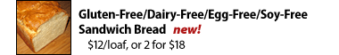 Gluten-Free/Dairy-Free/Egg-Free/Soy-Free Sandwich Bread