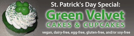 St. Patrick's Day Special: Green Velvet Cakes & Cupcakes